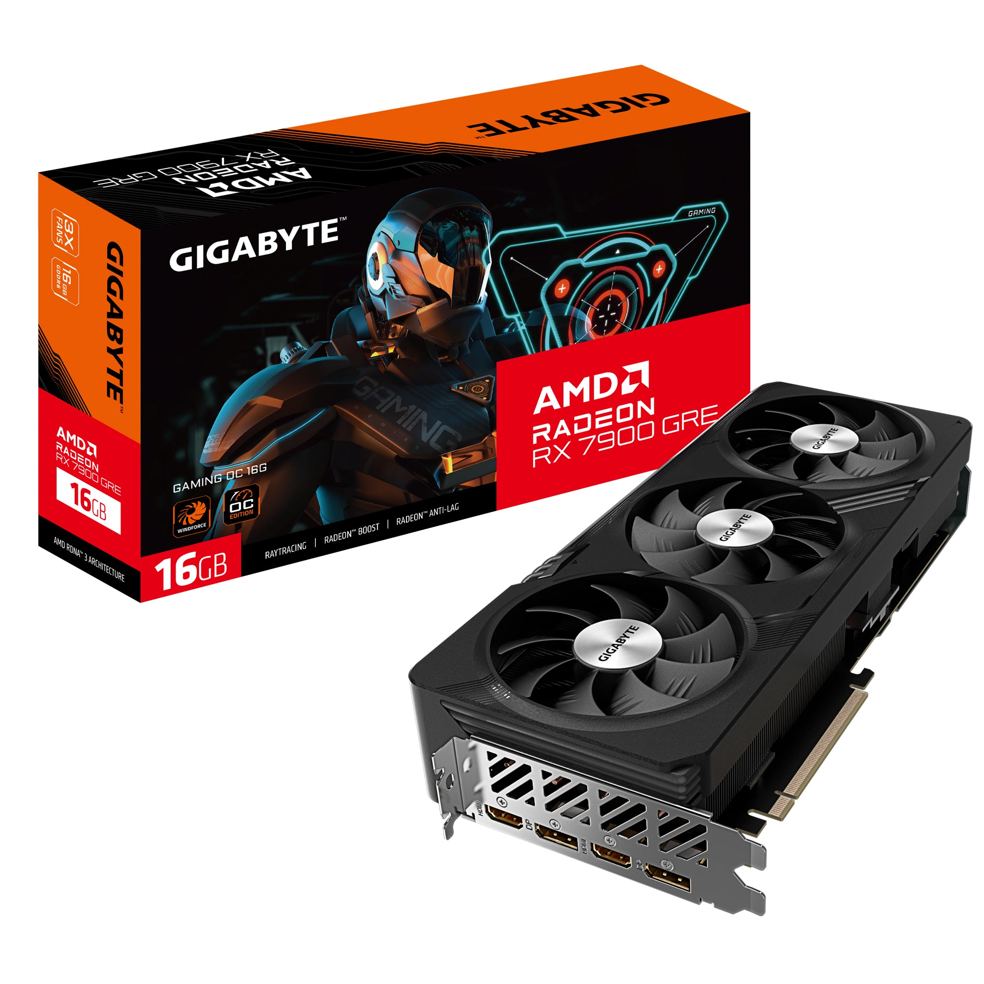 Gigabyte Radeon RX 7900 GRE GAMING OC 16G Graphics Card - 16GB GDDR6 ...