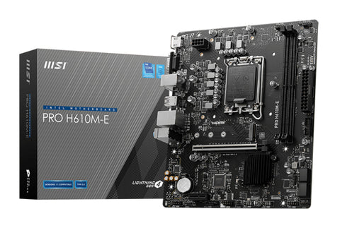 MSI PRO H610M-E motherboard Intel H610 LGA 1700 micro ATX