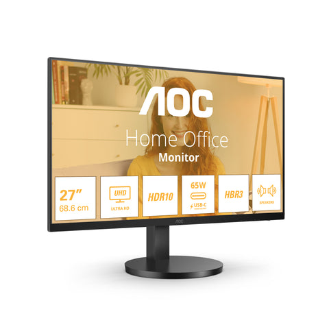 AOC B3 U27B3CF computer monitor 68.6 cm (27") 3840 x 2160 pixels 4K Ultra HD LCD Black