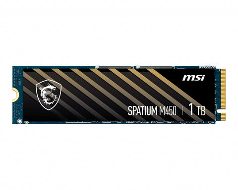 MSI SPATIUM M450 PCIe 4.0 NVMe M.2 1TB 1000 GB PCI Express 4.0 3D NAND