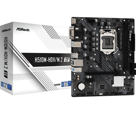 Asrock H510M-HDV/M.2 SE motherboard Intel H470 LGA 1200 (Socket H5) micro ATX