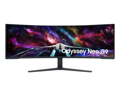 Samsung Odyssey S57CG954NU computer monitor 144.8 cm (57") 7680 x 2160 pixels 8K Ultra HD QLED Black, White