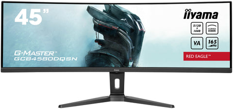 iiyama G-MASTER RED EAGLE CURVED computer monitor 114.3 cm (45") 5120 x 1440 pixels Dual QHD LED Black