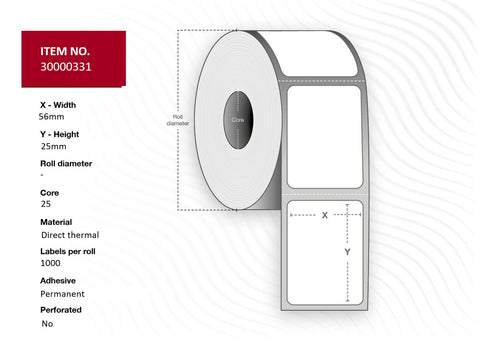 Capture 30000331-PRO printer label