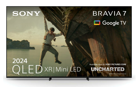 Sony BRAVIA 7 QLED (XR l Mini LED) 75 Inch 4K HDR Google Smart TV (2024) | Gaming Features for PlayStation 5, IMAX Enhanced, Dolby Vision Atmos, Chromecast, AirPlay, 120Hz
