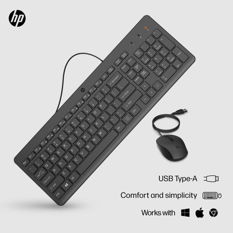 HP 150 Wired Mouse and Keyboard