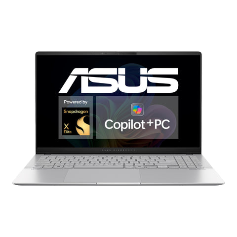 ASUS Vivobook S 15 S5507QA-MA006W Qualcomm Snapdragon X1E-78-100 Laptop 39.6 cm (15.6") Wide Quad HD+ 16 GB LPDDR5x-SDRAM 1 TB SSD Wi-Fi 7 (802.11be) Windows 11 Home Silver