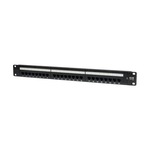 Tripp Lite N052-024 24-Port 1U Rack-Mount Cat5e 110 Patch Panel, 568B, RJ45 Ethernet, TAA