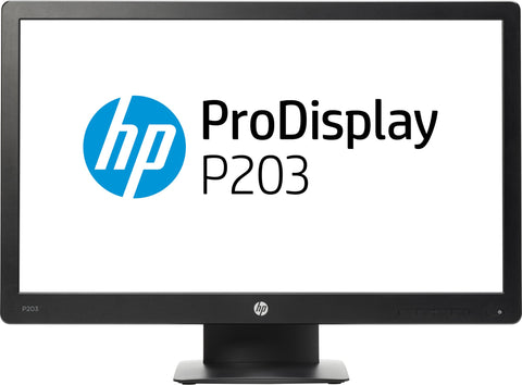 HP ProDisplay P203 computer monitor 50.8 cm (20") 1600 x 900 pixels HD+ LED Black