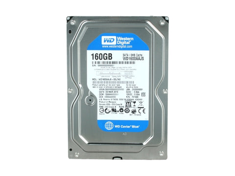 Western Digital Caviar Blue 160GB internal hard drive 7200 RPM 8 MB 3.5" Serial ATA II