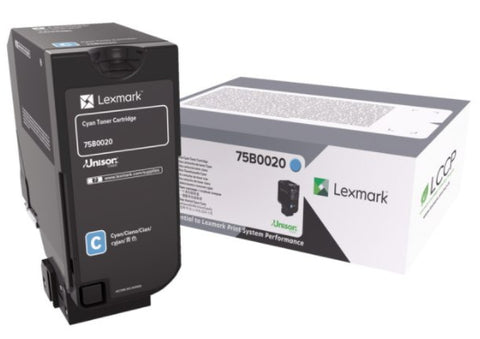 Lexmark 75B0020 Toner-kit cyan, 10K pages ISO/IEC 19752 for Lexmark CS 727