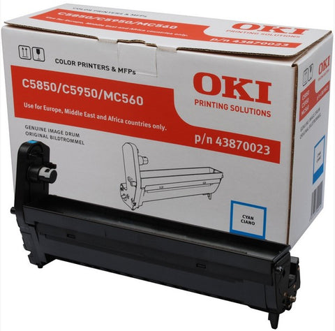 OKI 43870023 Drum kit cyan, 20K pages for OKI C 5850