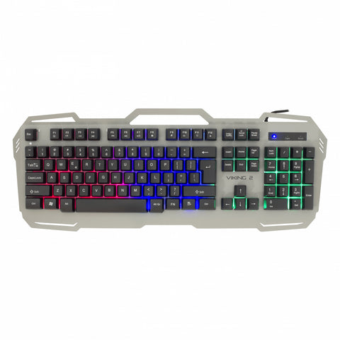 White Shark Viking-2 keyboard Gaming USB AZERTY Belgian Black, Silver