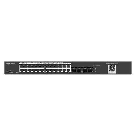 Ruijie Networks RG-NBS3100-24GT4SFP-P network switch Managed L2 Gigabit Ethernet (10/100/1000) Power over Ethernet (PoE) Black