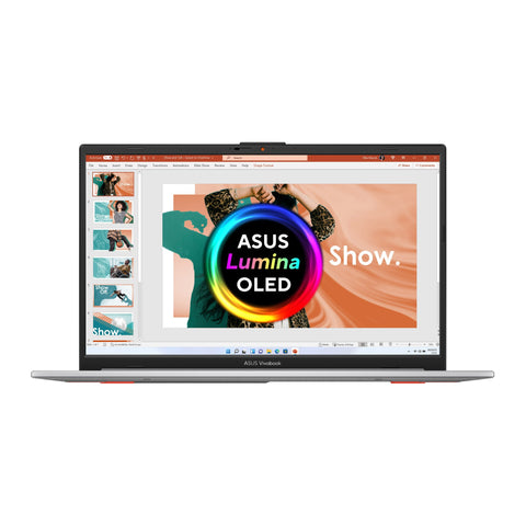 ASUS Vivobook Go 15 OLED E1504GA-L1248W Intel Core i3 N-series i3-N305 Laptop 39.6 cm (15.6") Full HD 8 GB DDR4-SDRAM 256 GB Flash Wi-Fi 6E (802.11ax) Windows 11 Home in S mode Silver