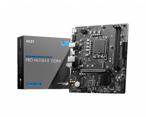 MSI PRO H610M-E DDR4 motherboard Intel H610 LGA 1700 micro ATX