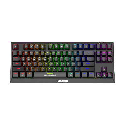 Marvo KG953W-UK keyboard USB + Bluetooth QWERTY UK English Black