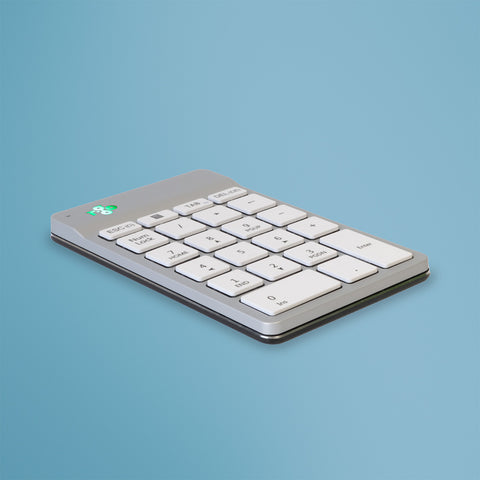 R-Go Tools Numeric keypad R-Go Numpad Break, ergonomic numeric keypad with break software, bluetooth, white