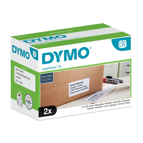 Dymo S0947420 DirectLabel-etikettes 102mm x 59mm 2x575 for Labelwriter 4 XL