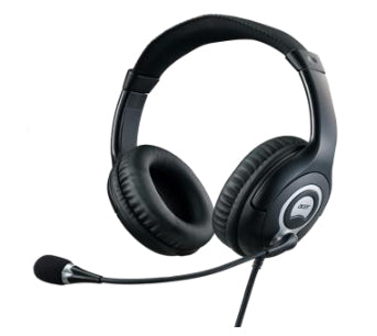 Acer GP.HDS11.00T headphones/headset Wired Head-band Black, Grey