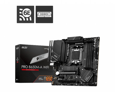 MSI PRO B650M-A WIFI motherboard AMD B650 Socket AM5 micro ATX