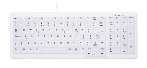 CHERRY AK-C7000 keyboard Medical USB QWERTY UK English White