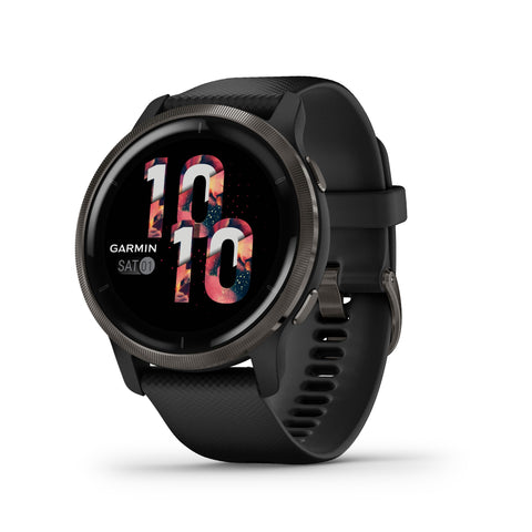 Garmin Venu 2 3.3 cm (1.3") AMOLED 45.4 mm Digital 416 x 416 pixels Touchscreen Wi-Fi GPS (satellite)