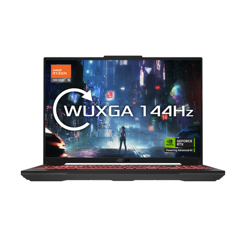 ASUS TUF Gaming A16 FA607NU-RL051W AMD Ryzen™ 5 7535HS Laptop 40.6 cm (16") WUXGA 16 GB DDR5-SDRAM 512 GB SSD NVIDIA GeForce RTX 4050 Wi-Fi 6 (802.11ax) Windows 11 Home Black, Grey