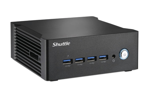 Shuttle Nano PC NA10H7, AMD Ryzen™ 7-8845HS APU, Radeon780M , 2xHDMI, 2xUSB-C 4.0(DP), 2x2.5Gbit LAN, 24/7 permanent operation, incl. VESA