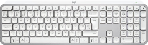 Logitech 920-011585 keyboard Universal RF Wireless + Bluetooth QWERTY UK English Aluminium, White