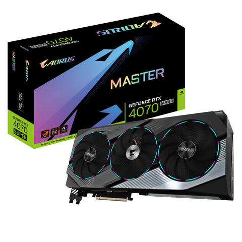 GIGABYTE AORUS GeForce RTX 4070 SUPER MASTER 12G NVIDIA 12 GB GDDR6X