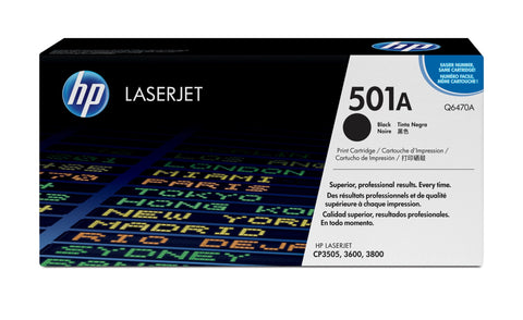 HP Q6470A/501A Toner cartridge black, 6K pages/5% for HP Color LaserJet 3600/3800