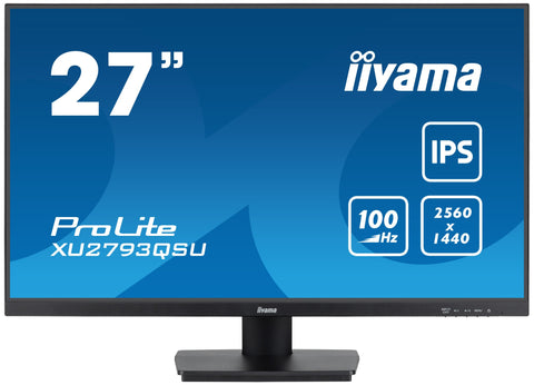 iiyama ProLite XU2793QSU-B7 LED display 68.6 cm (27") 2560 x 1440 pixels Wide Quad HD Black