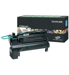 Lexmark C792A1KG Toner cartridge black return program, 6K pages ISO/IEC 19798 for Lexmark C 792/X 792