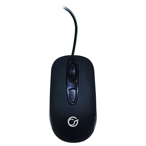 connektgear MO543 USB Full-Size 4 Button Optical Mouse - Black