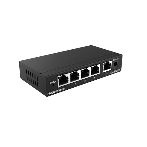 Ruijie Networks RG-ES205GC network switch Managed L2 Gigabit Ethernet (10/100/1000) Black