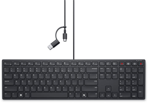 DELL KB525C keyboard Office USB QWERTY UK English Black