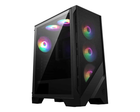 MSI MAG FORGE 120A AIRFLOW computer case Midi Tower Black, Transparent