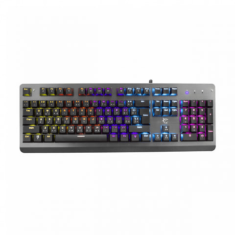 White Shark Legionnaire keyboard Gaming USB AZERTY Belgian Silver