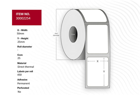 Capture 35002254 printer label White