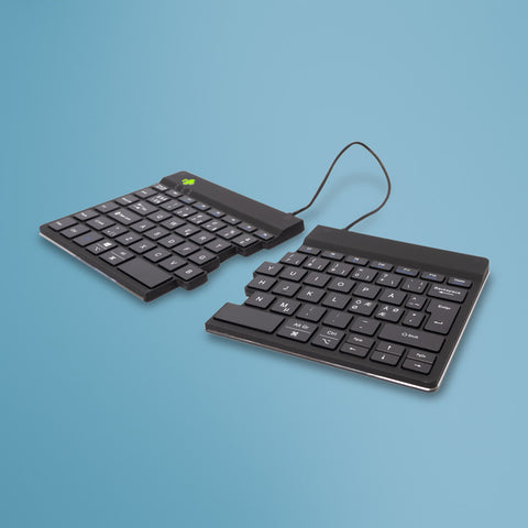 R-Go Tools Ergonomic keyboard R-Go Split Break with break software, ergonomic split keyboard, QWERTY (NORDIC), Bluetooth, black