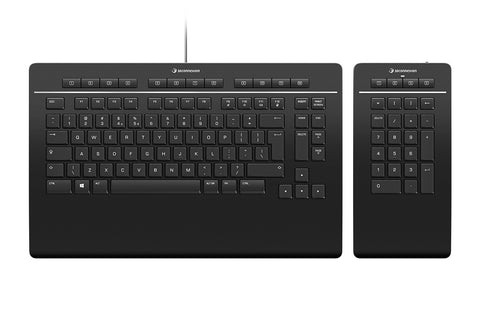 3Dconnexion Pro with Numpad keyboard Office USB + RF Wireless + Bluetooth QWERTY English Black