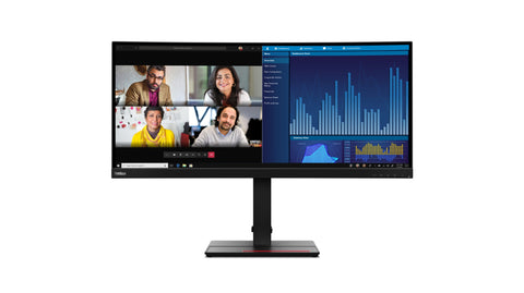 Lenovo ThinkVision P34w-20 LED display 86.7 cm (34.1") 3440 x 1440 pixels Wide Quad HD Black