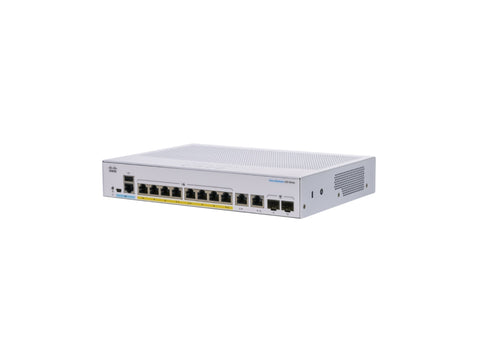 Cisco Business CBS250-8FP-E-2G Smart Switch | 8 Port GE | Full PoE | Ext PS | 2x1G Combo | Limited Lifetime Protection (CBS250-8FP-E-2G)