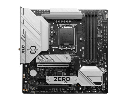 MSI B760M PROJECT ZERO motherboard Intel B760 LGA 1700 micro ATX