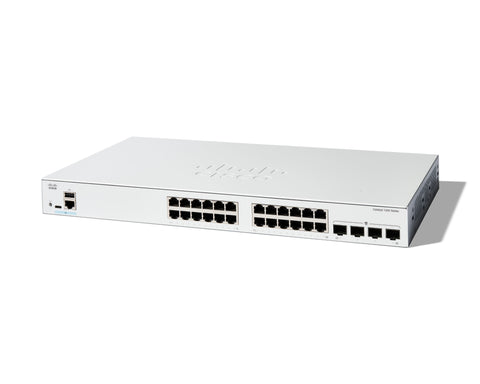 Cisco Catalyst 1200-24T-4G Smart Switch, 24 Port GE, 4x1GE SFP, Limited Lifetime Protection (C1200-24T-4G)