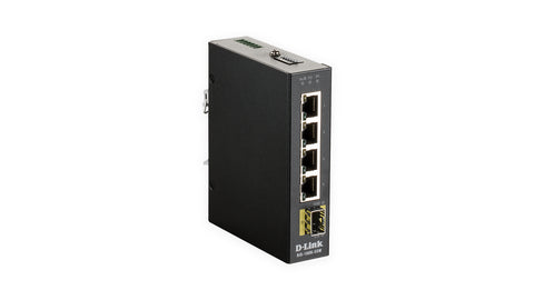 D-Link 5-Port Unmanaged Industrial Switch with 4 x 10/100/1000BaseT(X) & 1 x 100/1000BaseSFP