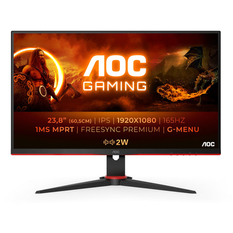 AOC G2 24G2SPAE/BK LED display 60.5 cm (23.8") 1920 x 1080 pixels Full HD Black, Red