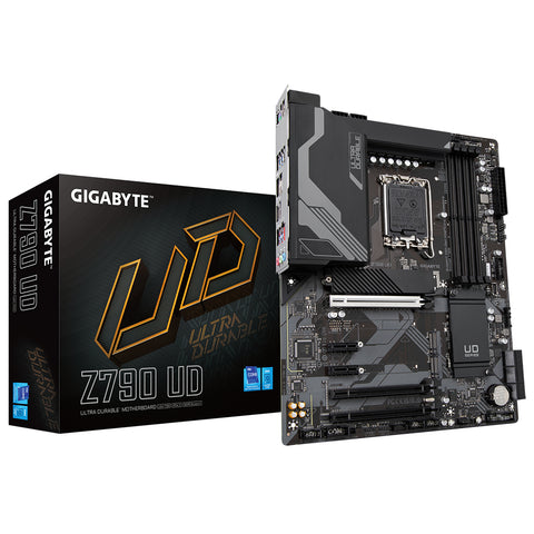 GIGABYTE Z790 UD Motherboard - Supports Intel Core 14th CPUs, 16*+1+１ Phases Digital VRM, up to 7600MHz DDR5, 3xPCIe 4.0 M.2, 2.5GbE LAN , USB 3.2 Gen 2