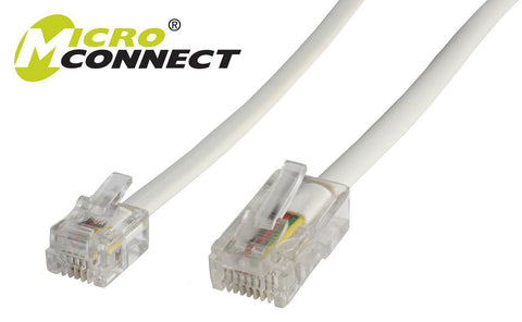 Microconnect MPK451 telephone cable 1 m White